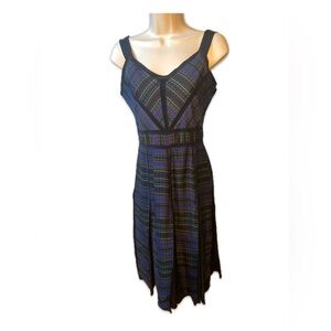 Proenza Schouler 100% Silk Lara Stripe Panel Dress Size 2